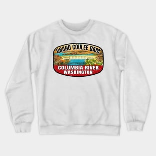 Grand Coulee Dam Columbia River Washington Crewneck Sweatshirt